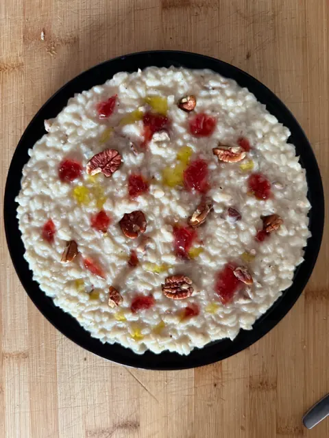 Risotto with pomegranate